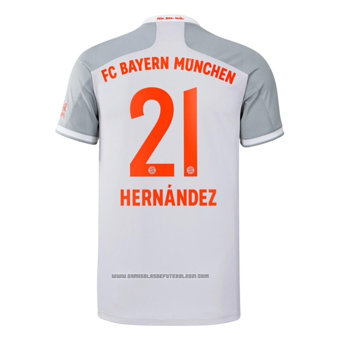 Camisola Bayern de Munique Jogador Hernandez 2º 2020-2021
